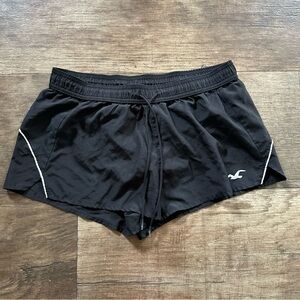 Black Hollister athletic shorts lined